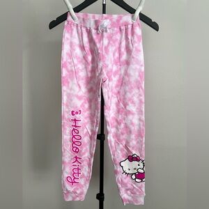 Hello Kitty Pink Tie-Dye Sweatpants girls size 10